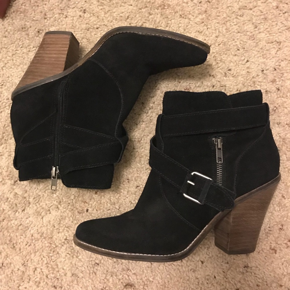 Black Dolce Vita Suede Booties